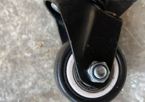 Bánh xe đẩy PVC Đen trắng