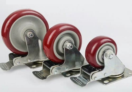 Bánh xe đẩy PVC Màu mận